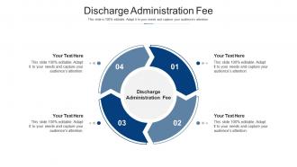 Discharge administration fee ppt powerpoint presentation professional layout ideas cpb