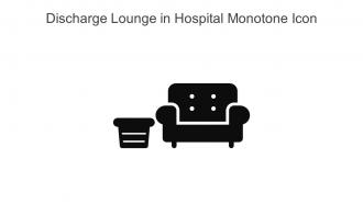 Discharge Lounge In Hospital Monotone Icon In Powerpoint Pptx Png And Editable Eps Format