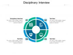 Disciplinary interview ppt powerpoint presentation model topics cpb