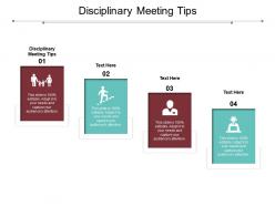 Disciplinary meeting tips ppt powerpoint presentation model outfit cpb