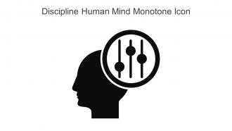 Discipline Human Mind Monotone Icon In Powerpoint Pptx Png And Editable Eps Format