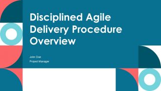 Disciplined Agile Delivery Procedure Overview PPT Sample ACP