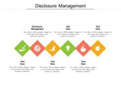 Disclosure management ppt powerpoint presentation infographic template portrait cpb