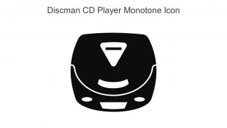Discman CD Player Monotone Icon In Powerpoint Pptx Png And Editable Eps Format