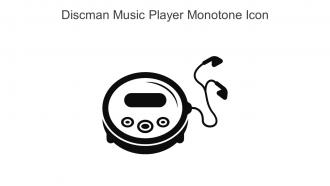 Discman Music Player Monotone Icon In Powerpoint Pptx Png And Editable Eps Format