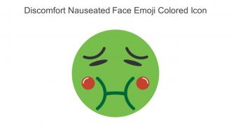 Discomfort Nauseated Face Emoji Colored Icon In Powerpoint Pptx Png And Editable Eps Format