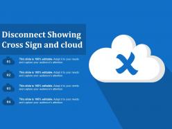 Disconnect showing cross sign and cloud