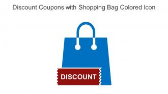 Discount Coupons With Shopping Bag Colored Icon In Powerpoint Pptx Png And Editable Eps Format