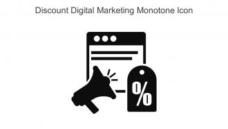 Discount Digital Marketing Monotone Icon In Powerpoint Pptx Png And Editable Eps Format
