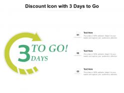 Discount icon with 3 days to go