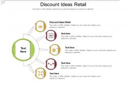 Discount ideas retail ppt powerpoint presentation file visual aids cpb
