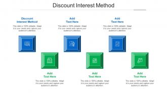 Discount Interest Method Ppt Powerpoint Presentation Slides Background Cpb