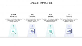 Discount internet bill ppt powerpoint presentation show good cpb