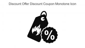 Discount Offer Discount Coupon Monotone Icon In Powerpoint Pptx Png And Editable Eps Format