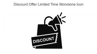 Discount Offer Limited Time Monotone Icon In Powerpoint Pptx Png And Editable Eps Format