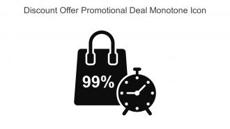 Discount Offer Promotional Deal Monotone Icon In Powerpoint Pptx Png And Editable Eps Format