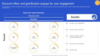 Discount Offers And Gamification Popups For User Advertisement Campaigns To Acquire Mkt SS V