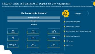 Discount Offers And Gamification Popups For User Engagement Social Media Marketing Campaign MKT SS V