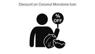 Discount On Coconut Monotone Icon In Powerpoint Pptx Png And Editable Eps Format