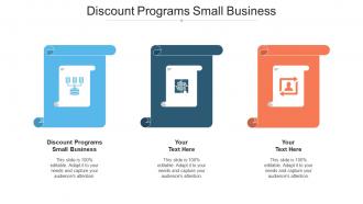 Discount Programs Small Business Ppt Powerpoint Presentation Portfolio Backgrounds Cpb