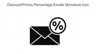 Discount Promo Percentage Emails Monotone Icon In Powerpoint Pptx Png And Editable Eps Format