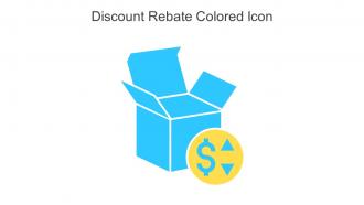Discount Rebate Colored Icon In Powerpoint Pptx Png And Editable Eps Format