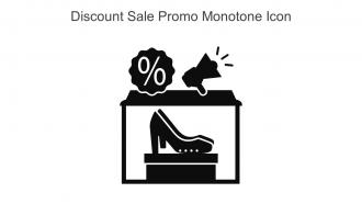 Discount Sale Promo Monotone Icon In Powerpoint Pptx Png And Editable Eps Format