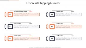 Discount Shipping Quotes In Powerpoint And Google Slides Cpb