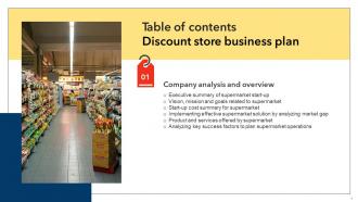 Discount Store Business Plan Powerpoint Presentation Slides Images Ideas