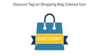 Discount Tag On Shopping Bag Colored Icon In Powerpoint Pptx Png And Editable Eps Format