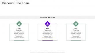 Discount Title Loan In Powerpoint And Google Slides Cpb