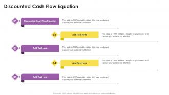Discounted Cash Flow Equation In Powerpoint And Google Slides Cpb