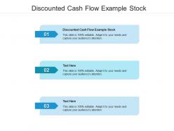 Discounted cash flow example stock ppt powerpoint presentation layouts vector cpb