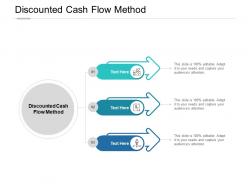Discounted cash flow method ppt powerpoint presentation show master slide cpb