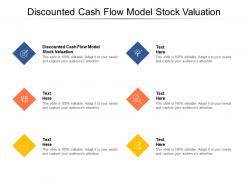Discounted cash flow model stock valuation ppt powerpoint presentation pictures outfit cpb