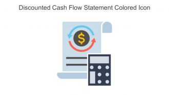 Discounted Cash Flow Statement Colored Icon In Powerpoint Pptx Png And Editable Eps Format