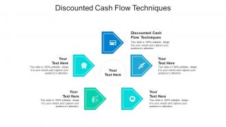 Discounted cash flow techniques ppt powerpoint presentation infographic template skills cpb