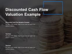 Discounted cash flow valuation example ppt powerpoint presentation outline images cpb