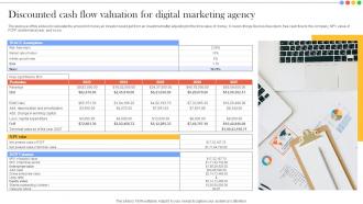 Discounted Cash Flow Valuation For Financial Summary And Analysis For Digital Marketing Agency