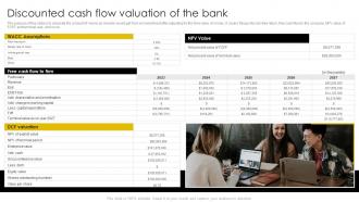 Discounted Cash Flow Valuation Of The Bank Digital Banking Business Plan BP SS