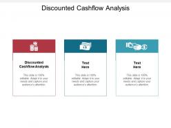 Discounted cashflow analysis ppt powerpoint presentation slides summary cpb