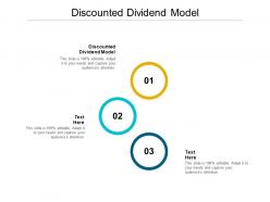 Discounted dividend model ppt powerpoint presentation ideas objects cpb
