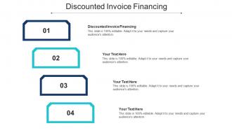 Discounted Invoice Financing Ppt Powerpoint Presentation Show Guidelines Cpb