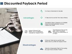 Discounted payback period ppt powerpoint presentation styles