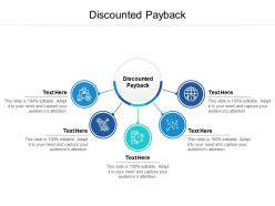 Discounted payback ppt powerpoint presentation slides graphics design cpb