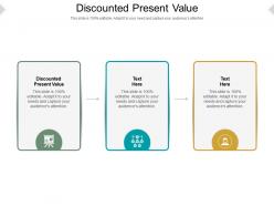 Discounted present value ppt powerpoint presentation gallery mockup cpb