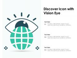 Discover icon with vision eye