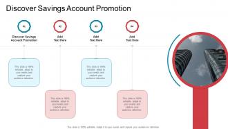Discover Savings Account Promotion In Powerpoint And Google Slides Cpb