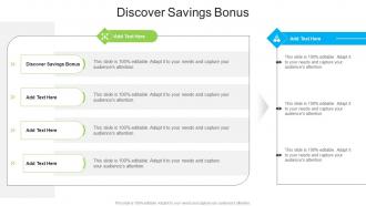 Discover Savings Bonus In Powerpoint And Google Slides Cpb