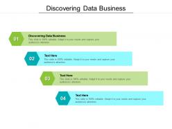 Discovering data business ppt powerpoint presentation infographic template graphics design cpb